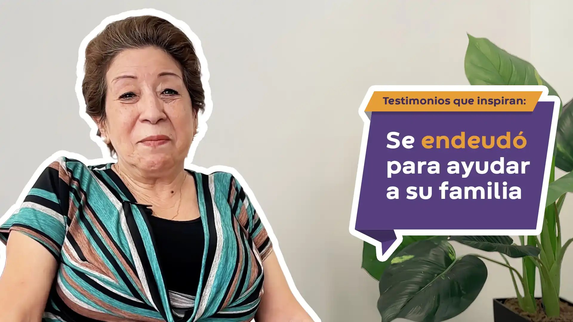 Se endeudó para ayudar a su familia