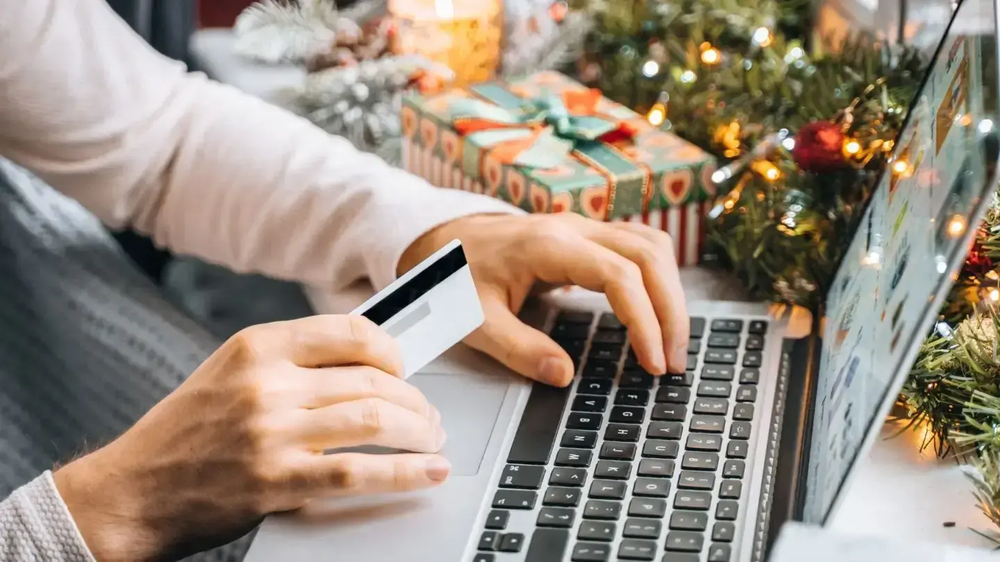Consejos para no endeudarse en Navidad. Persona navegando en un computador
